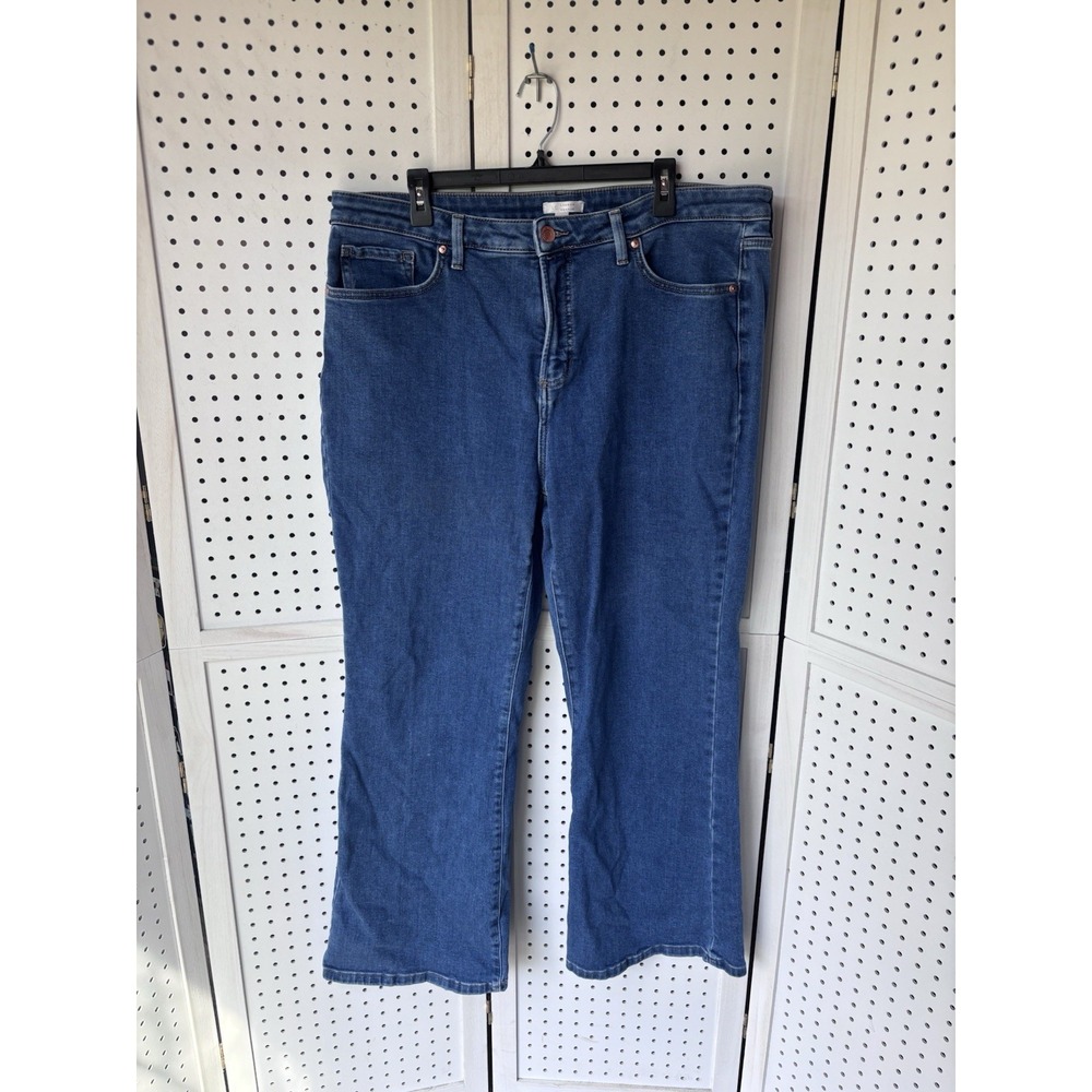 Lauren Conrad Super High Rise Flare Jeans Size 18W Stretch Denim Plus
